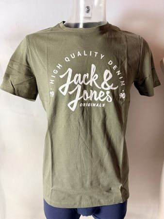 JACk & JONES, T-Shirt, Grösse S, Farbe Olivgrün