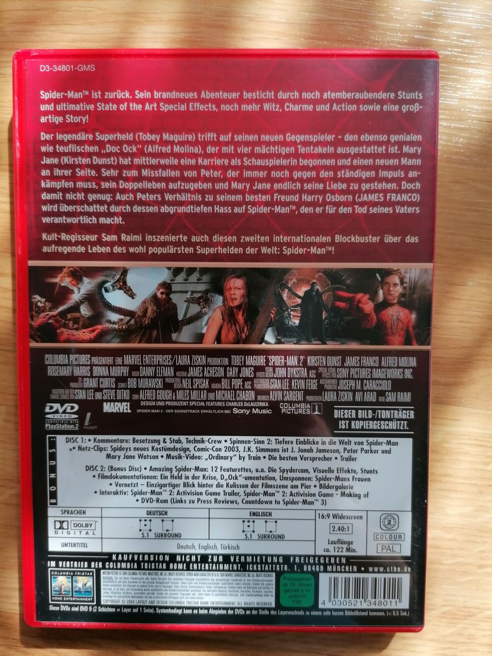 Tutti i DVDs: DVD Spiderman 2 – Usato da Büttikon AG venduto da Amineah 2