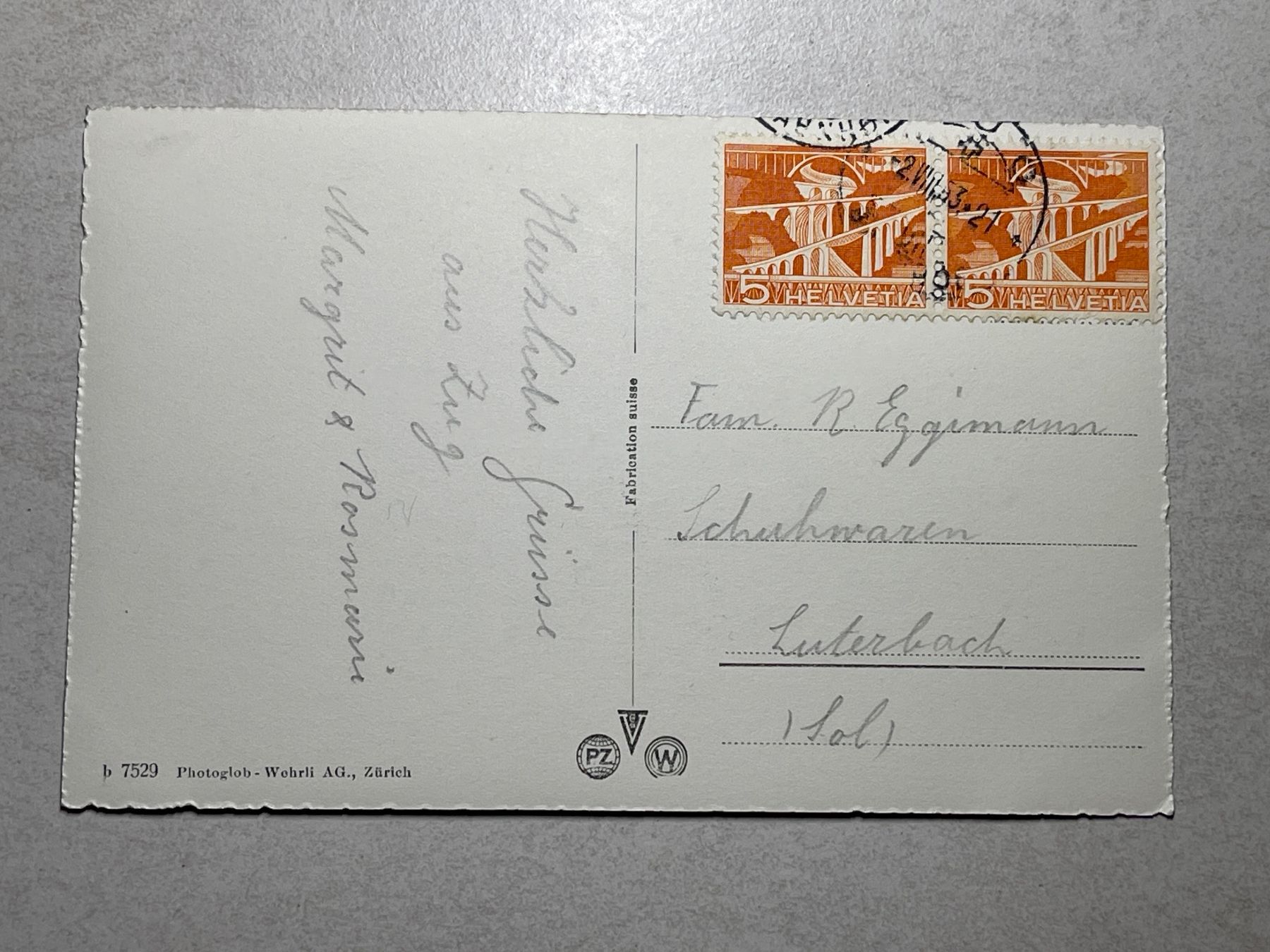 Cartoline postali: Ansichtskarte Zug vom Quai aus – Usato da Strengelbach venduto da Aschatan5 1