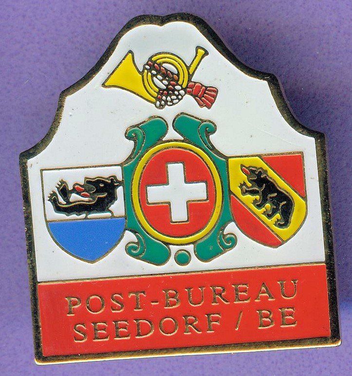 Plaketten & Abzeichen: PTT   Post  SEEDORF  Bern – Gebraucht aus Winterthur von Sammleroase
