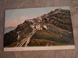 Ansichtskarte Rigi Kulm Luzern Schweiz antik gebraucht
