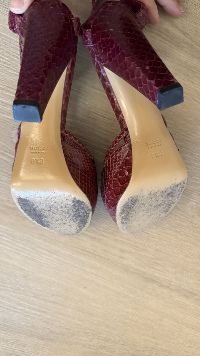 Gucci Scarpe da donna: GUCCI PYTHON MAGENTA TOP ZUSTAND – Usato da Horn venduto da FashionFlowerCh 3