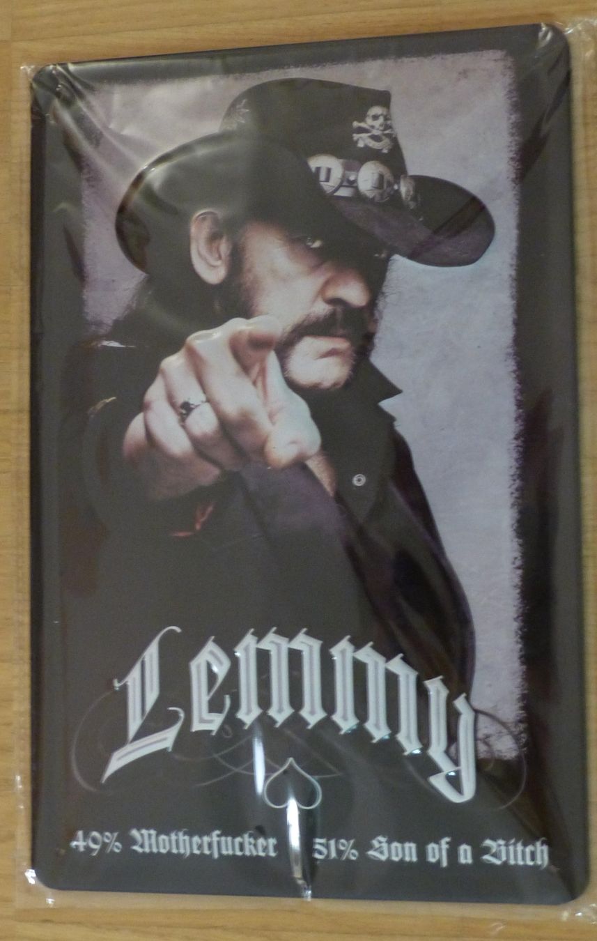 Insegne: Lemmy Schild 20x30cm – Nuovo e nell'imballaggio originale da Schiers venduto da Topflash74