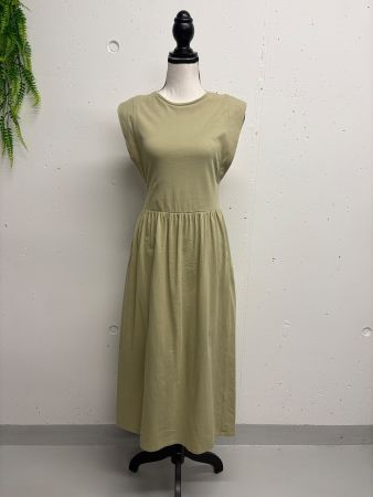 Rich&Royal Midikleid Gr. XS helles Grün Olivgrün Kleid