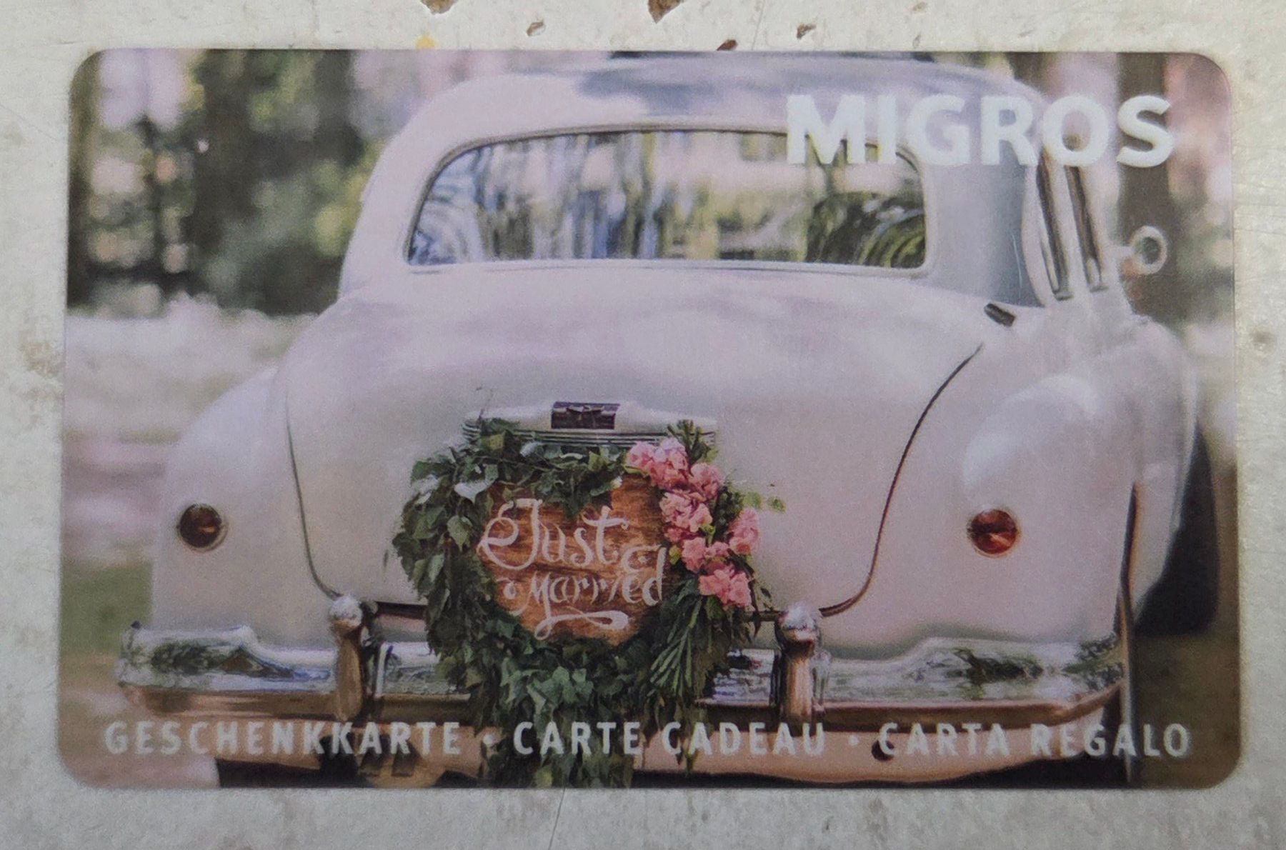 Cartoline: M Geschenkkarte Just Married – Usato da Gossau SG venduto da oreliefredy