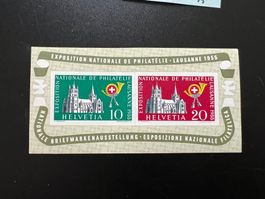 CH Block 1955 Lausanneblock W35  *  (4732)
