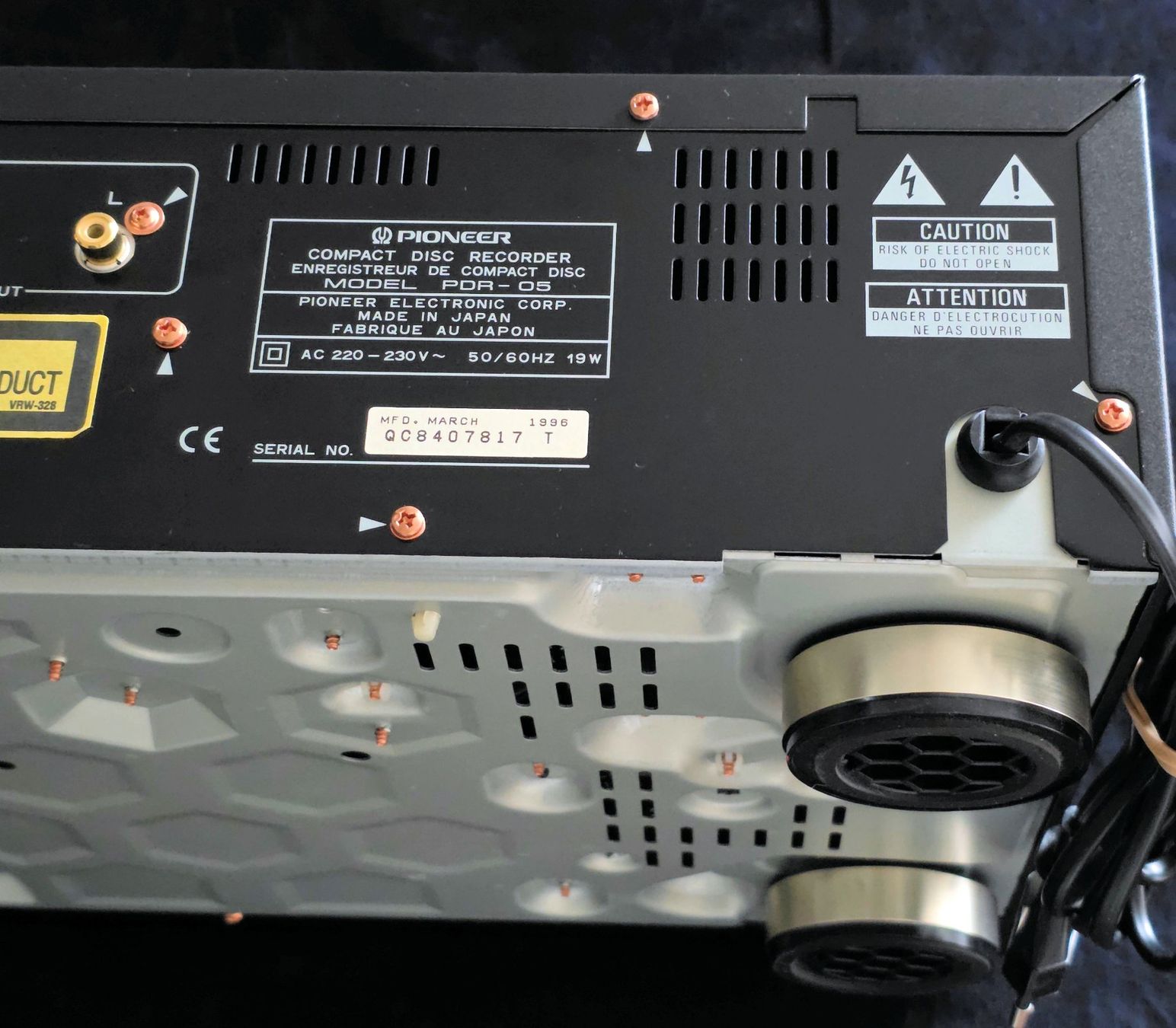 Pioneer Aufnahmegeräte: Pioneer Audio-CD Recorder PDR-05 – Gebraucht aus Adlikon b Regensdorf von Fleiwagon 5