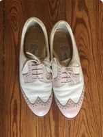 Vintage Golfschuhe Damen weiss/pink Gr. 36