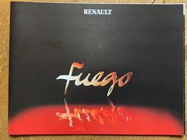 RENAULT FUEGO wunderschöner Prestige-Prospekt CH-Ausgabe dt.