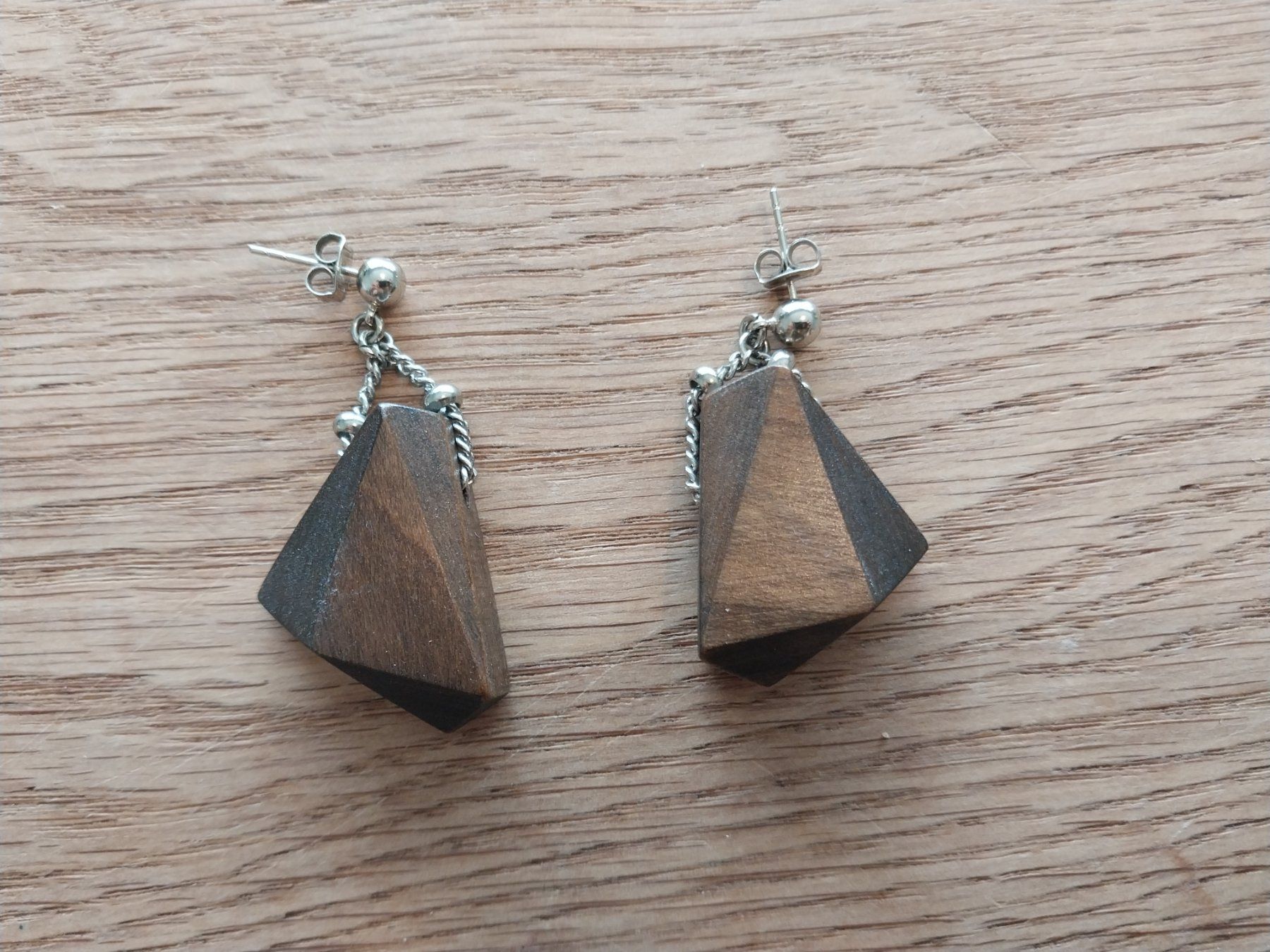 Orecchini pendenti & Orecchini a lobo: Boucles d'oreilles en bois Salomé Charly – Nuovo (secondo la descrizione) da Ependes FR venduto da vintage02