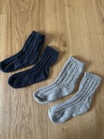 Wollsocken Kinder, 2 Paar, Gr. 27-30
