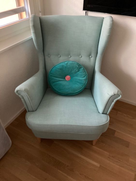 IKEA STRANDMOND Sessel Türkis wie Neu Kaufen auf Ricardo