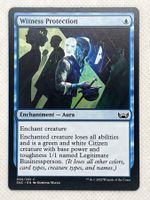 Magic The Gathering Witness Protection Karte guter Zustand