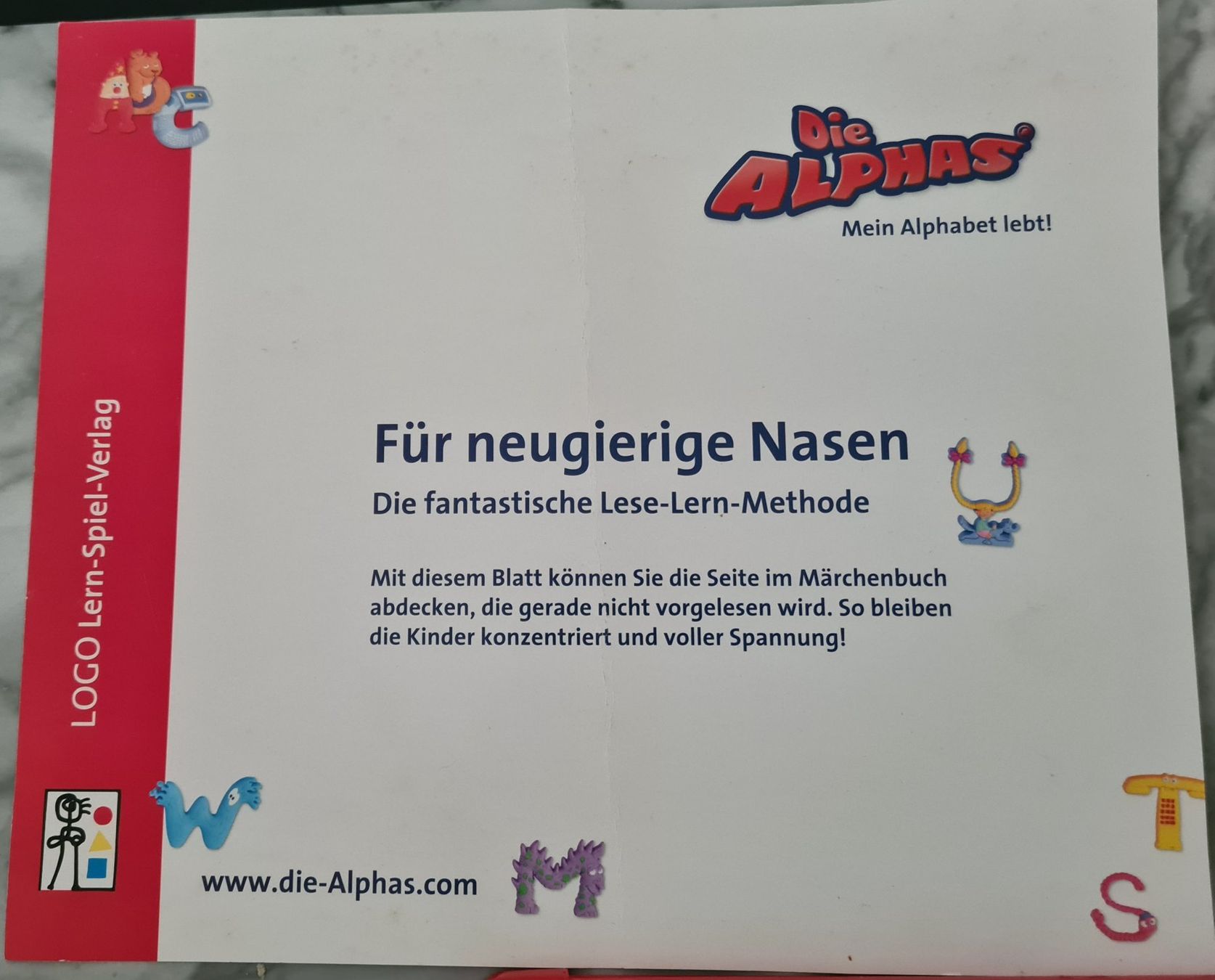 Spiele: Lese-Lern-Methode Komplettpaket: Buchstaben lernen, ALPHAS – Gebraucht aus Winterthur von bibummi 8
