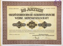 Oberösterreichische Elektrotechnische Werke AG, Wien - 1923