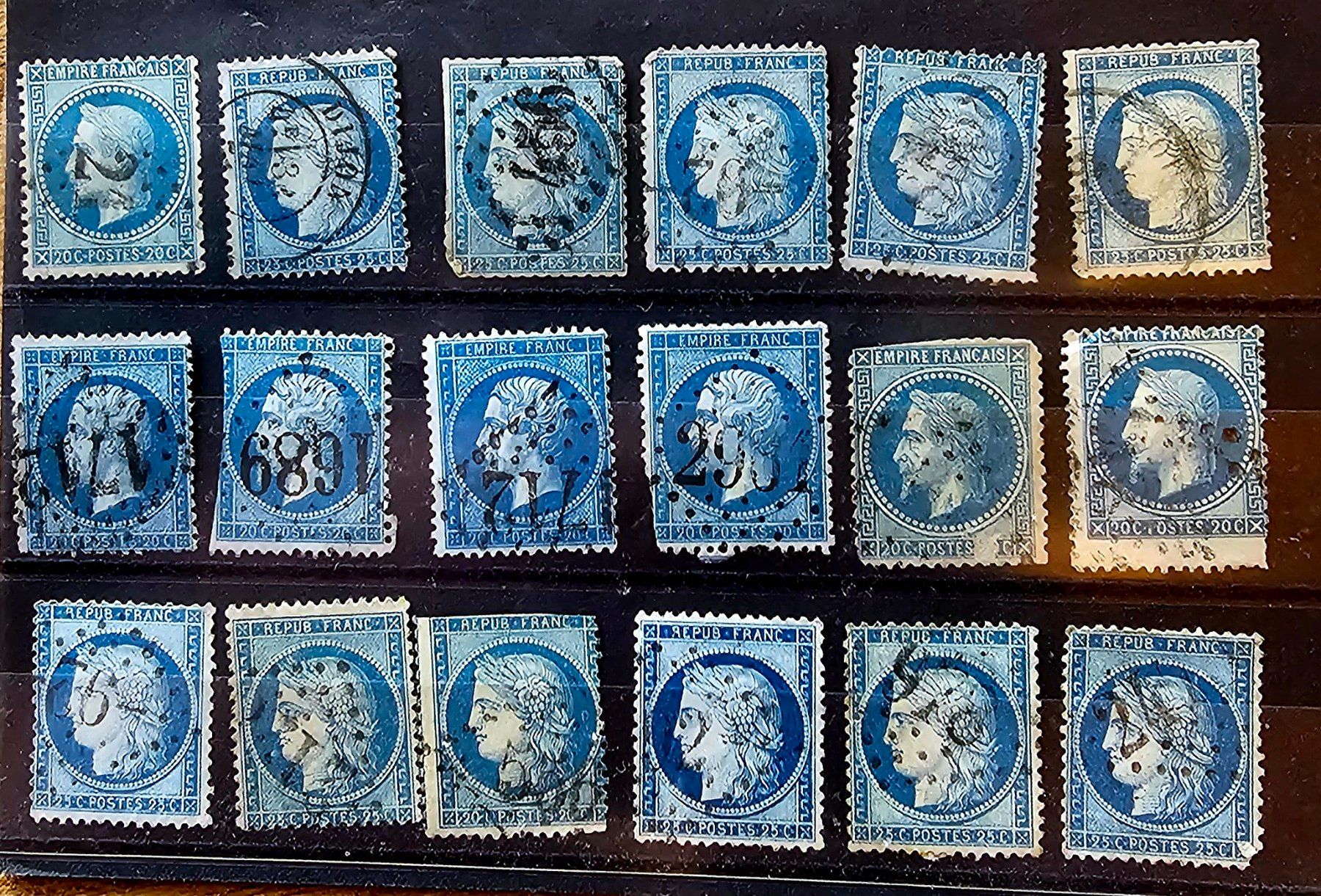 Tutti i francobolli: FRANCE timbres classiques – Usato da Les Valettes venduto da Nuba1