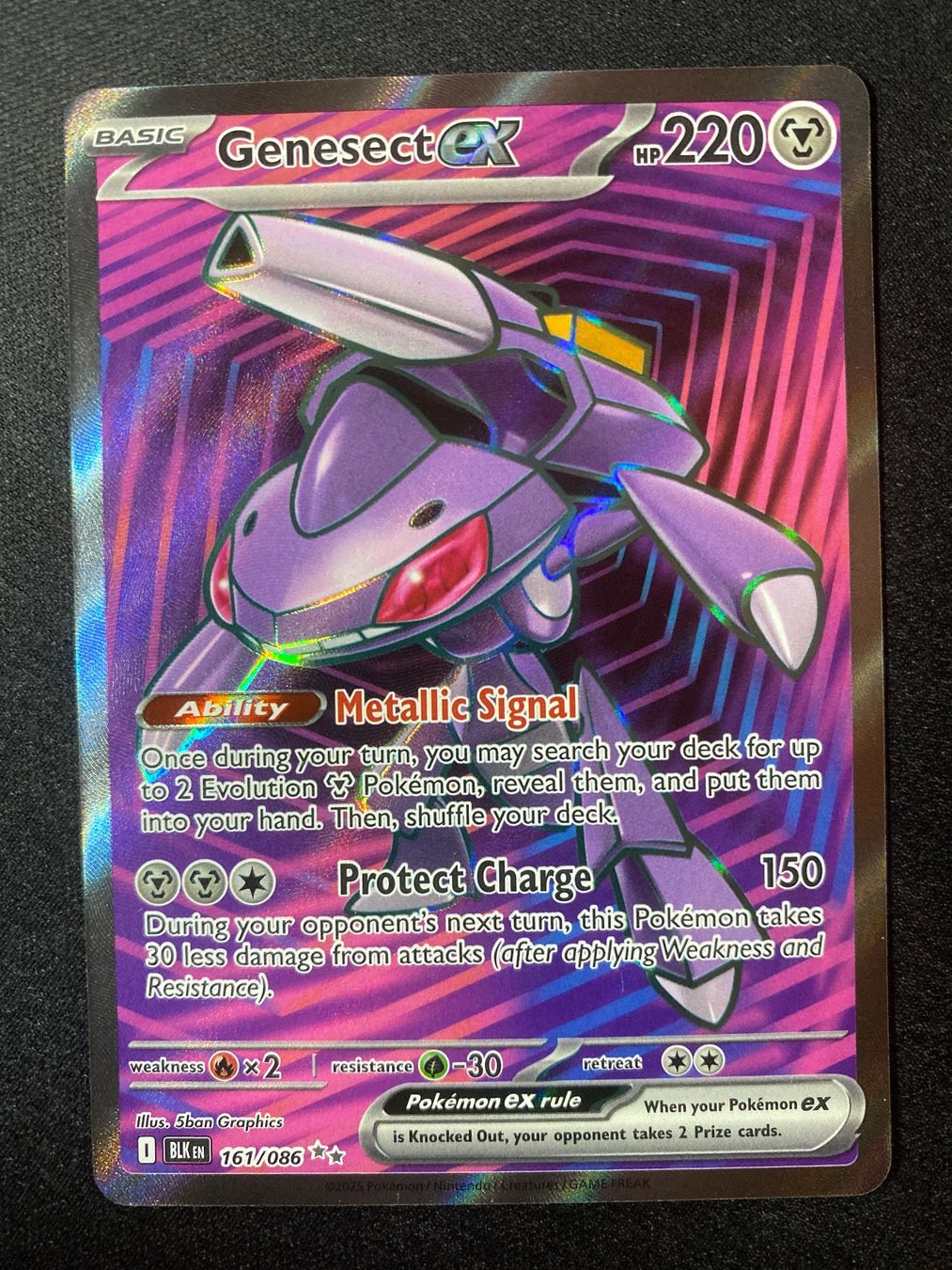 Pokémon Carte collezionabili: Genesect ex 161 - Ultra Rare - Black Bolt - EN – Nuovo (secondo la descrizione) da Hausen AG venduto da Shrade
