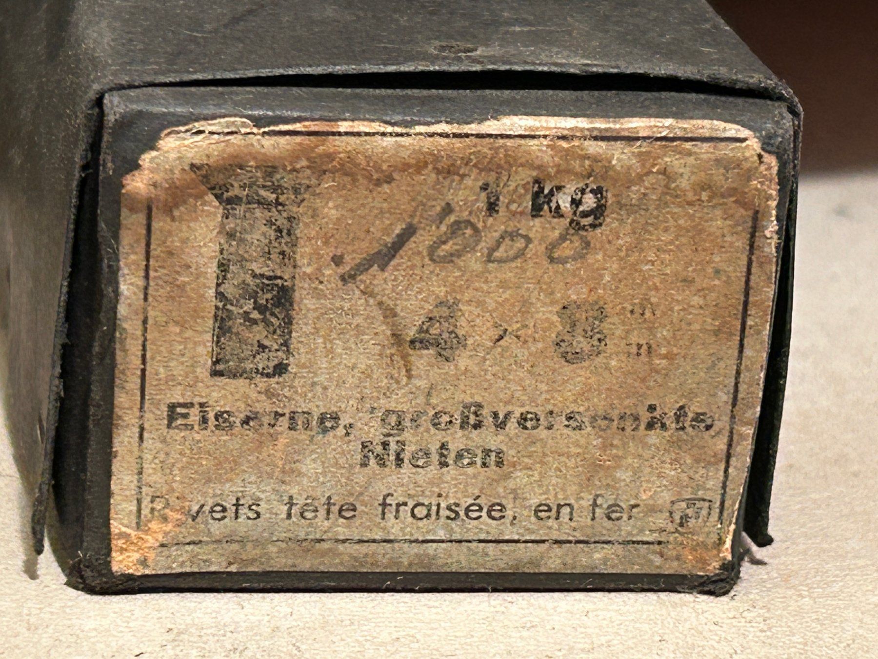 Eisenwaren: Stahl - Nieten, eiserne grossversenkte Nieten – Neu (gemäss Beschreibung) aus hägendorf von hsh4614 5