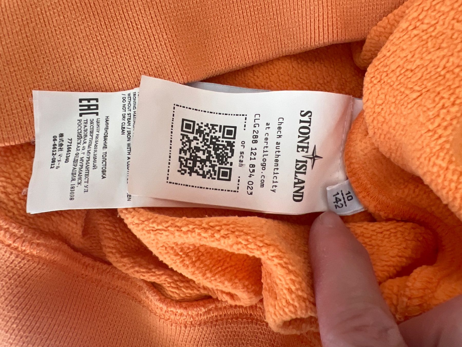Stone Island Maglioni & Felpe: Pull Stone Island orange Taille 142 – Usato da Genève venduto da l1234 2