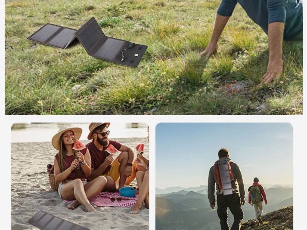 Dispositivi a energia solare: Flexibles Solarpanel 5V, 2 USB, 10 Watt, Telefon & Powerbank – Nuovo e nell'imballaggio originale da St. Gallen venduto da Stirnrunzler 5