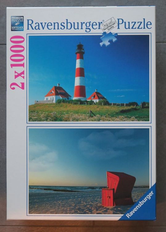 Ravensburger Puzzle 1000 Teile – „Westerhever Leuchtturm“ Panorama-Motiv