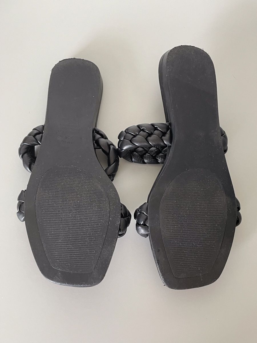 Mango Scarpe da donna: Sandales noires tressées MANGO, taille 38 – Usato da Vuadens venduto da Nina11 4