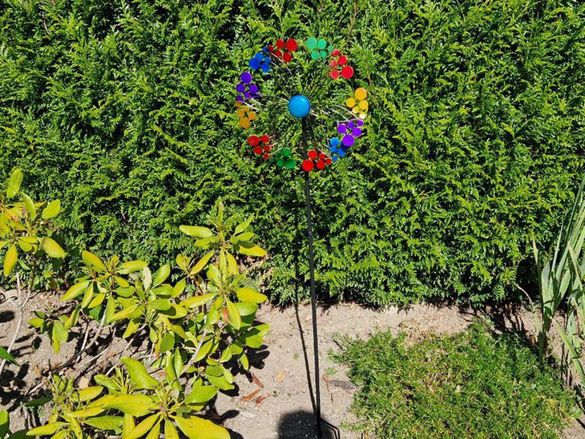 Toutes les décorations: Windrad bunt einfach 112x31cm Metall – Neuf avec emballage d'origine à Matzendorf par Gartendeko-Shop 1