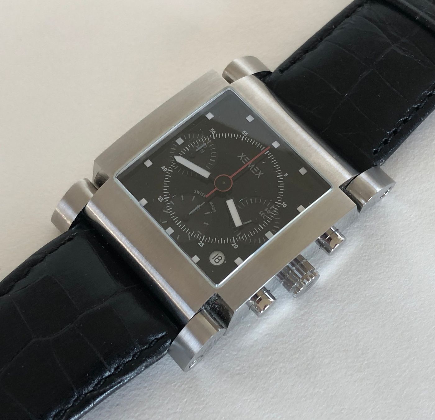 Orologi: XEMEX Avenue Chrono - Ref 2355-130 - Stahl - NOS – Nuovo (secondo la descrizione) da Appenzell venduto da Zimiuno 1