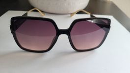 Hunkemöller Sonnenbrille Damen Schwarz Gold 