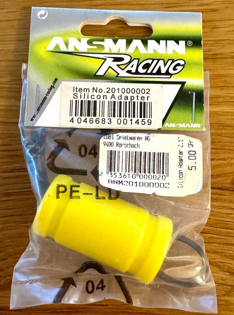 Modellismo RC: Silicon adapter rc nitro car – Nuovo e nell'imballaggio originale da Lausanne venduto da Techobby