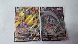 Pokémon Karten Regieleki VMAX und Silebrim VMAX