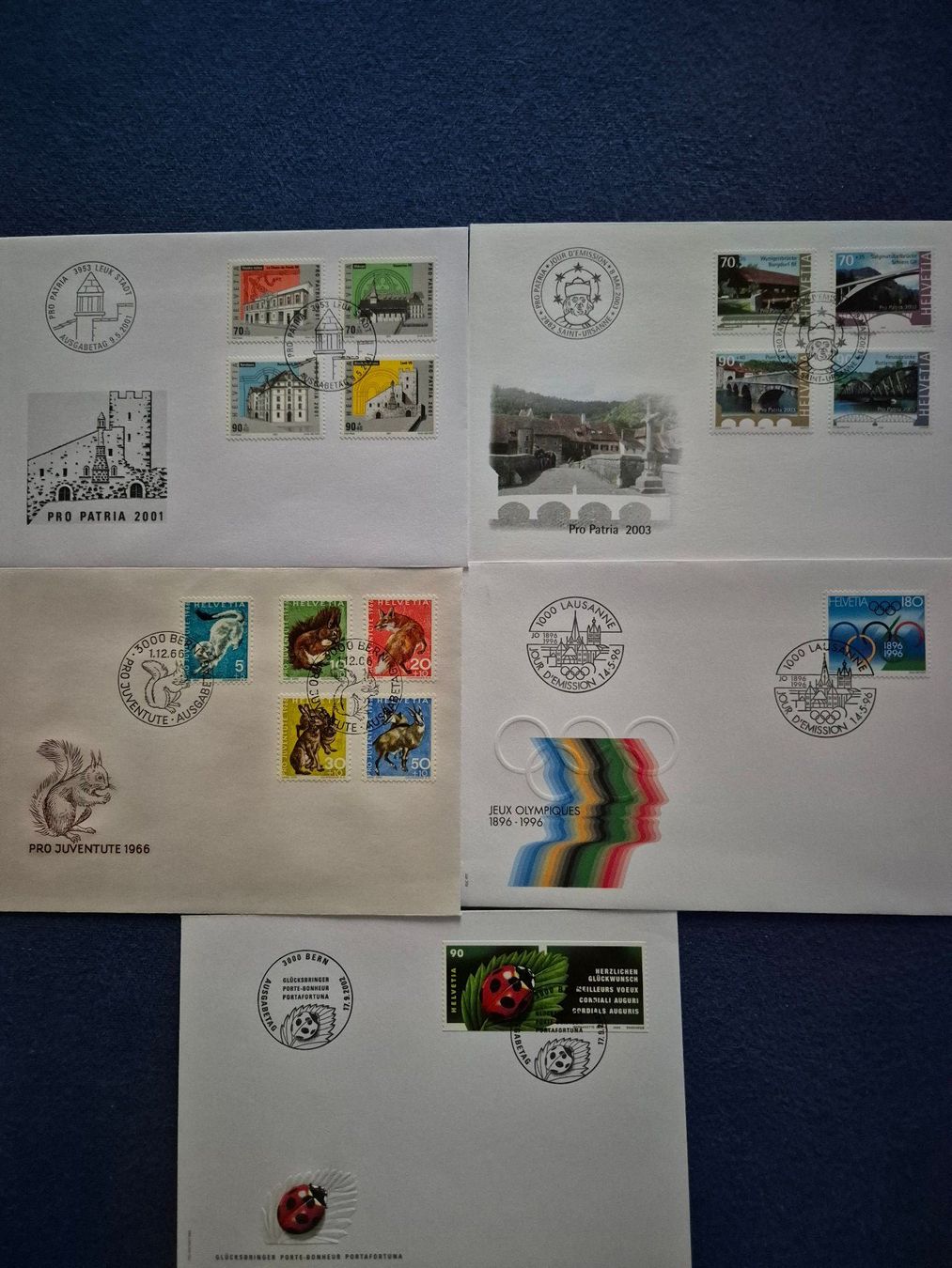 Tous les timbres: Ersttagsbriefe CH – D'occasion à Steinhausen par Scrashel