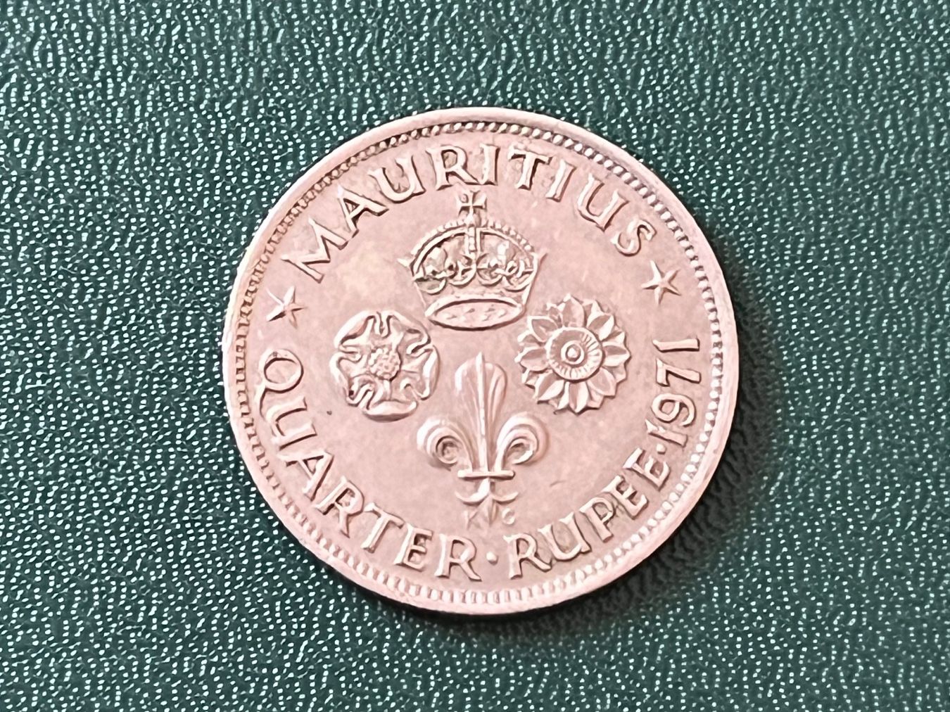 Alle Münzen: Mauritius Quarter Rupee 1971 – Gebraucht aus Neuenhof von Mastermind-00