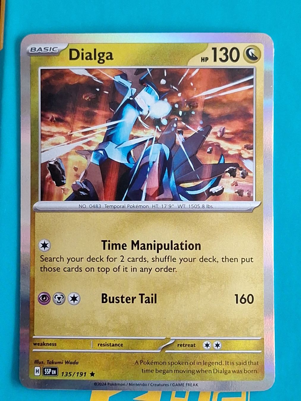 Pokémon Carte collezionabili: Dialga Holo - Pokemon Surging Sparks – Usato da Altstätten SG venduto da GGsGameshop