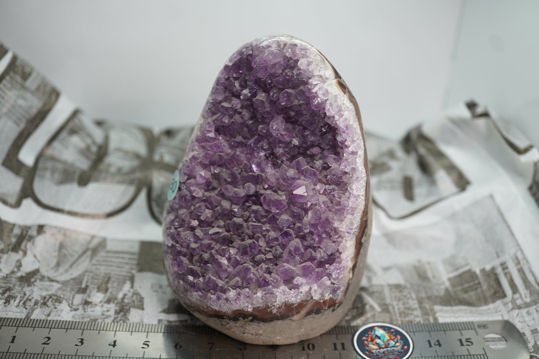 Mineralien & Heilsteine: Amethyst Druse  9cm x 6cm    Direkt – Neu und originalverpackt aus Eschenbach SG von topstone 9