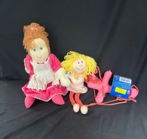 2er Set Stoffpuppen, Vintage, Kinderspielzeug, Top Zustand