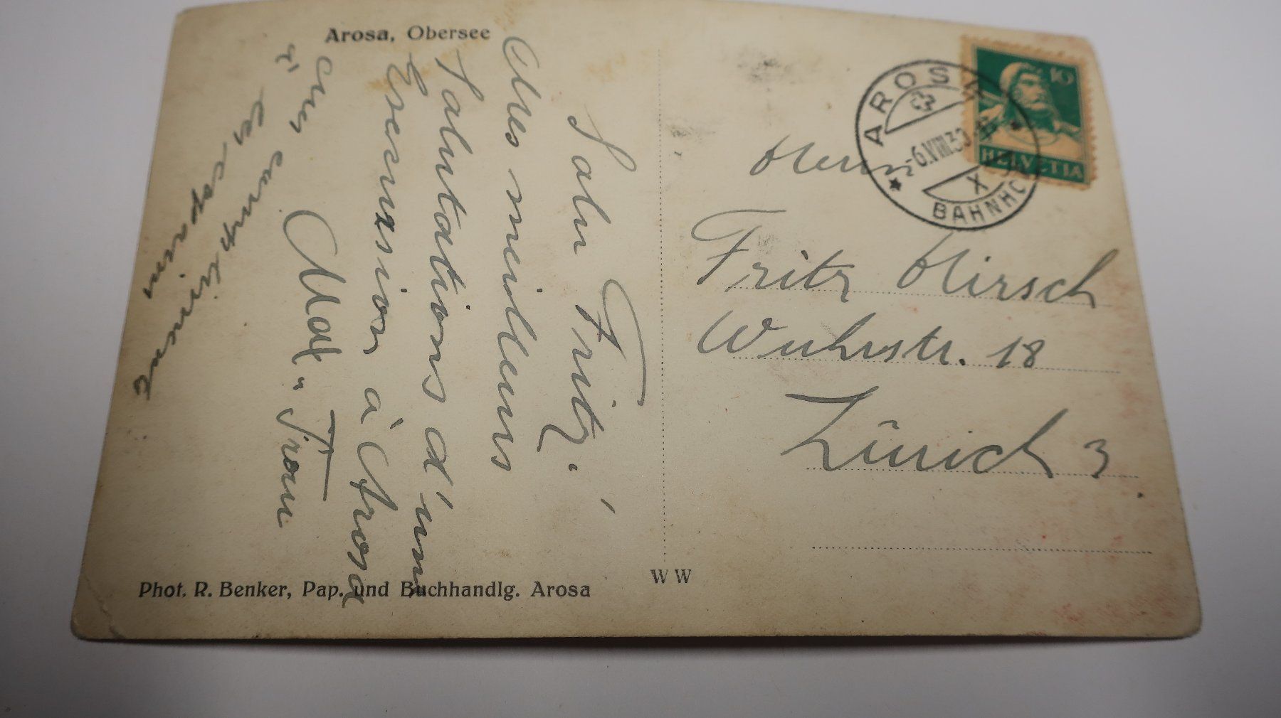 Cartoline postali: Arosa Obersee 1930 – Difettoso da Cormoret venduto da Pascalll2001 5