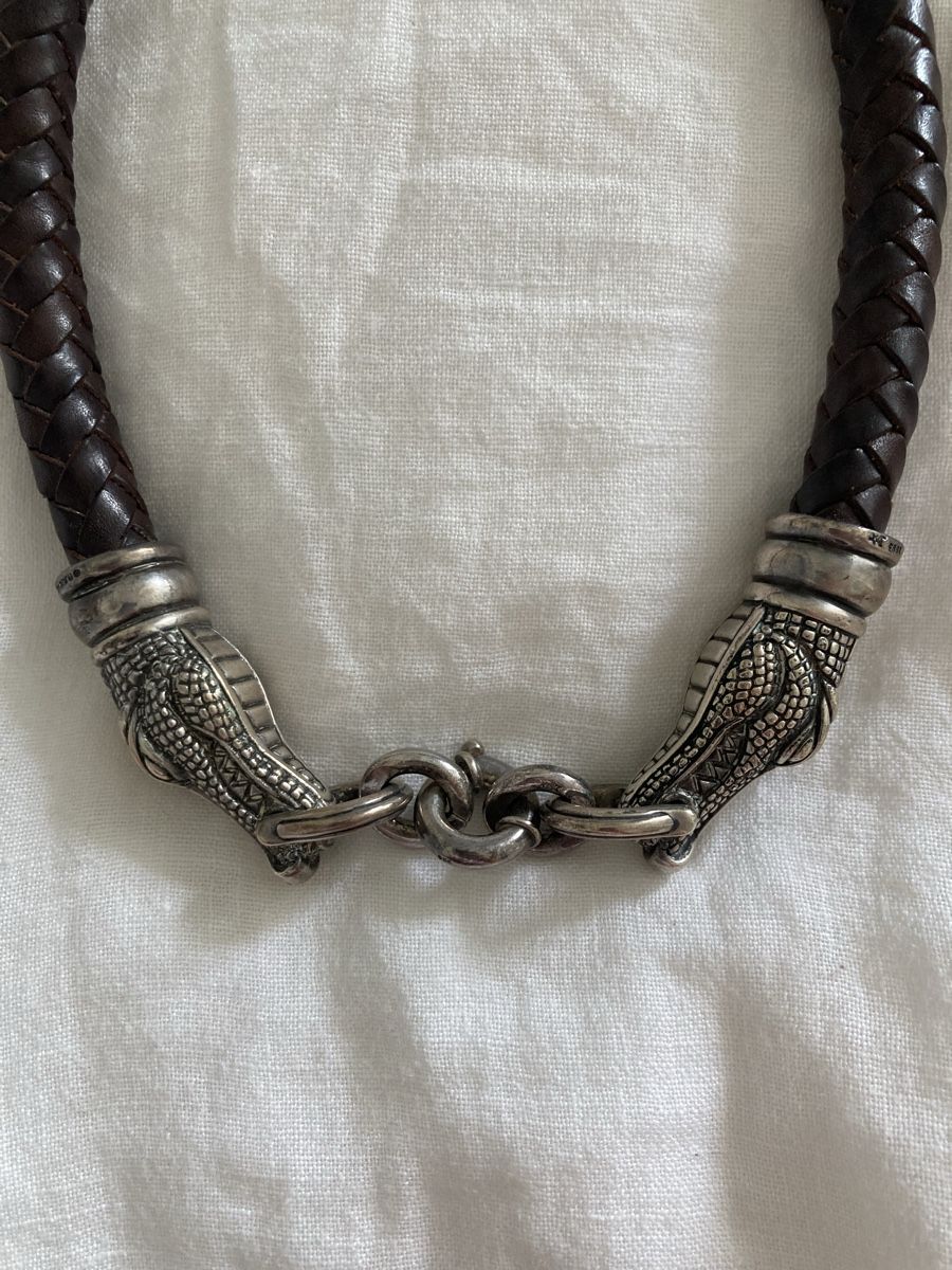 Catenine: Kieselstein-Cord Halsband – Usato da Zürich venduto da mainau16 2