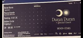 Duran Duran Ticket Golden Circle