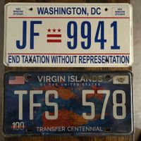 🇺🇸 U.S. Autoschild, Washington D.C. & Virgin Islands