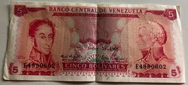 Venezuela 5 Bolivares 1968