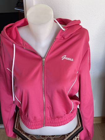 Veste à capuche Guess rose  XL comme neuve 