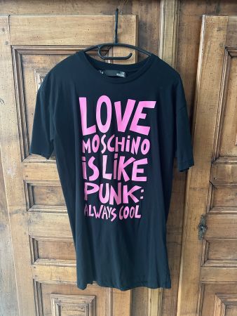 Orig. Love Moschino Kleid, schwarz mit Print, 36, neu
