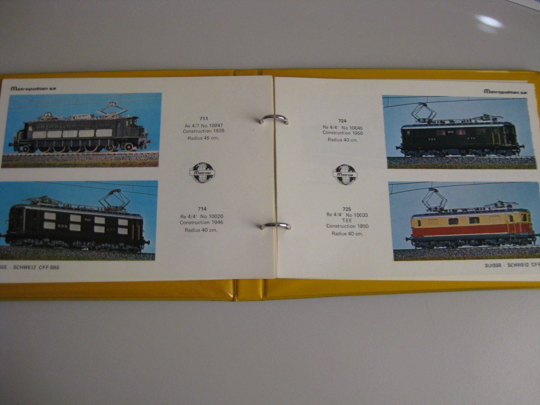 Metropolitan Modellini di ferrovie: Metrop Katalog Blau,  1978 – Usato da Buchs ZH venduto da swiss-train 5