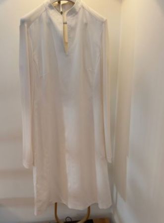 MAX MARA edles Kleid M-L weiss klassisch zeitlos