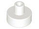 Lego White Tile, Round 1 x 1 with Bar 8 Stück