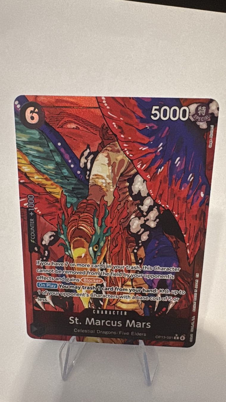 Bandai Carte collezionabili: One Piece TCG - OP13-091 St. Marcus Mars – Nuovo (secondo la descrizione) da Birsfelden venduto da alex4127