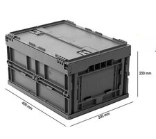 10 Stk. neue Faltboxen mit Deckel, L 400 x B 300 x H 230 mm