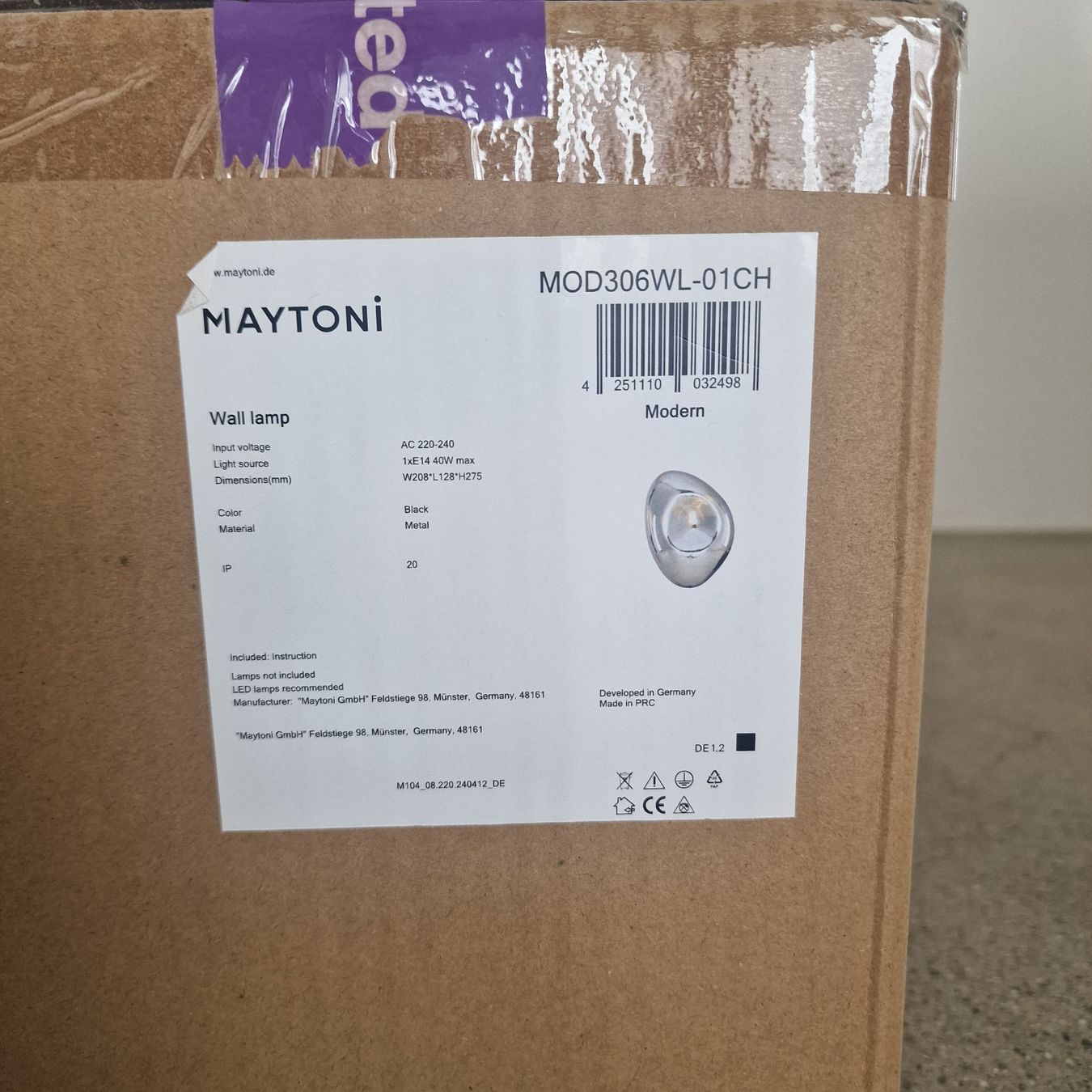 Lampade: MAYTONI - Wandleuchte – Nuovo e nell'imballaggio originale da Beinwil am See venduto da lla_jfn8 3