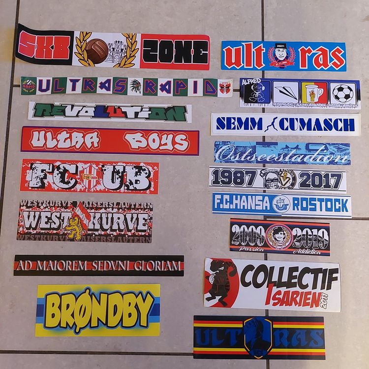 FAN STICKER 17 STK. - VERSCH. VEREINE! (Gebraucht) in Spiegel b. Bern ...